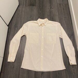 The Row Cotton Wool Blend Button Up Shirt Size S